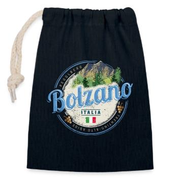 Bozen Trentino Südtirol Italien Vintage Souvenir - Verschließbarer Geschenkbeutel aus Baumwolle (14x20cm) - Navy - Vorne