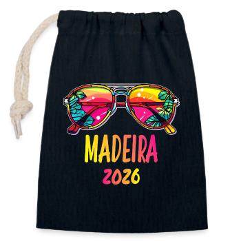 Madeira 2026 Tropical Sunglasses - Closable cotton gift bag (14x20cm) - navy - Front