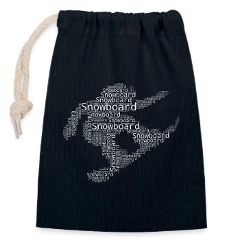 Snowboard Liebe zum Anziehen für Frauen - Verschließbarer Geschenkbeutel aus Baumwolle (14x20cm) - Navy - Vorne