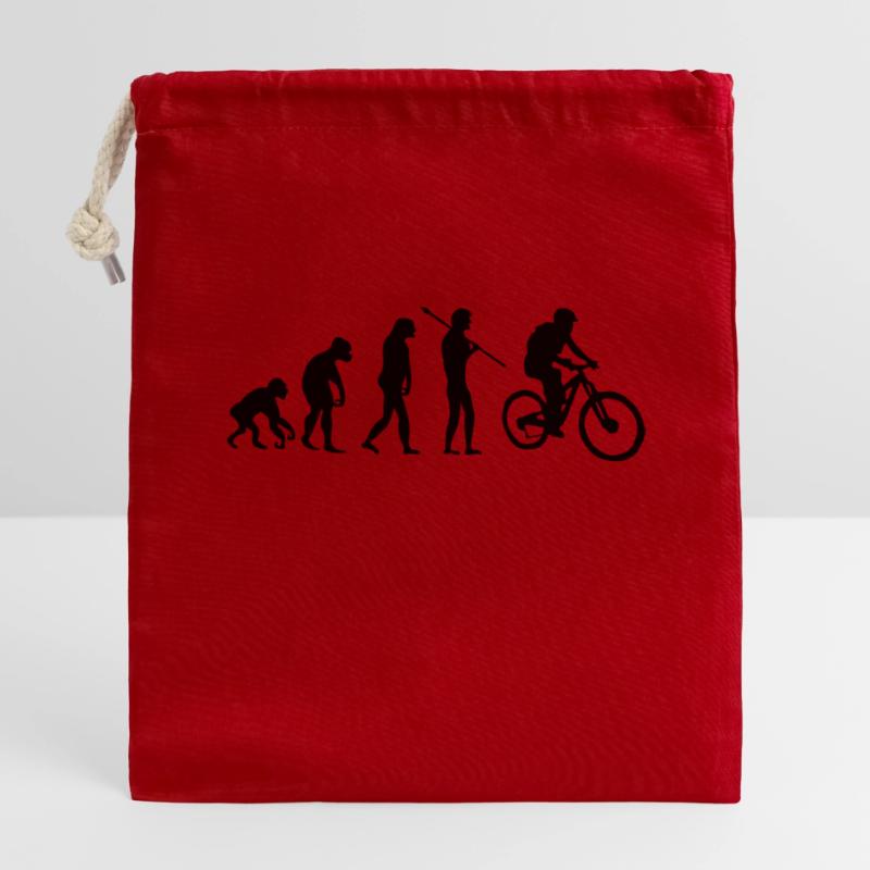 biker evolution Verschließbarer Geschenkbeutel aus Baumwolle (14x20cm)