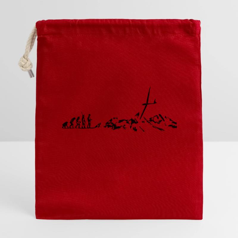 evolution planeurs Sac cadeau en coton avec cordon (14 x 20 cm)