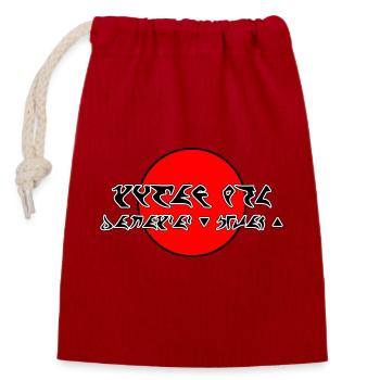 Klingon; Do you speak it, petaQ? - Closable cotton gift bag (14x20cm) - red - Front