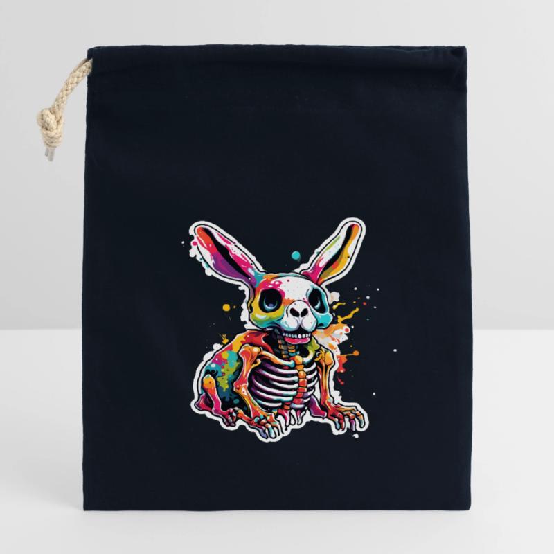 Easter Bunny / Easter / Eggs / Holidays / Easter Closable cotton gift bag (14x20cm)