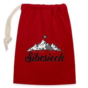 Sibesiech - un gars cool - Sac cadeau en coton avec cordon (14 x 20 cm) - rouge - Devant