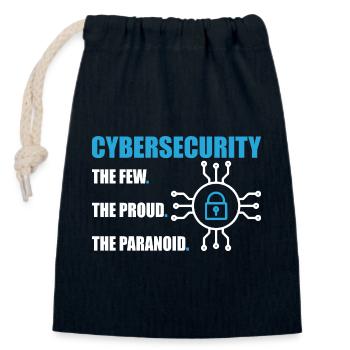 Lustiges Cybersicherheits-IT-Support-IT-Sicherheitsnetzwerk - Verschließbarer Geschenkbeutel aus Baumwolle (14x20cm) - Navy - Vorne