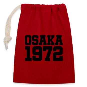 Osaka 1972 - Japan - Asia - Asien - Closable cotton gift bag (14x20cm) - red - Front