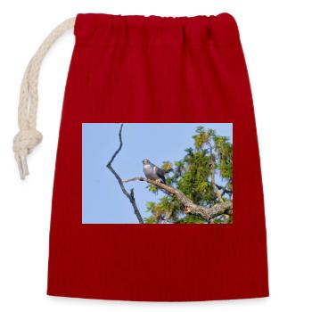 000_1522_NikDxO_cuckoo - Sac cadeau en coton avec cordon (14 x 20 cm) - rouge - Devant