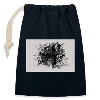 Knot of Noise - Closable cotton gift bag (14x20cm) - navy - Front
