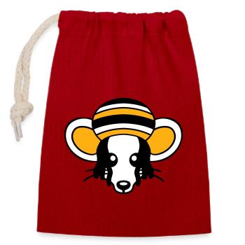 Mouse Raggae Jamaica Hat Rasta Lure Chill Hat - Closable cotton gift bag (14x20cm) - red - Front