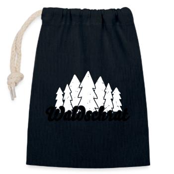 Waldschrat – Spruch für Outdoor- und Waldfans - Verschließbarer Geschenkbeutel aus Baumwolle (14x20cm) - Navy - Vorne