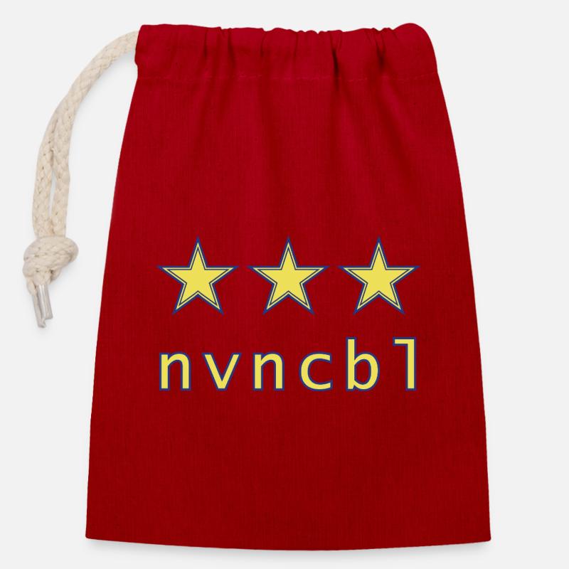 Invincible 05 - Closable cotton gift bag (14x20cm) - red
