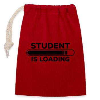 Student Spruch Uni Universität Student Geschenk - Verschließbarer Geschenkbeutel aus Baumwolle (14x20cm) - Rot - Vorne
