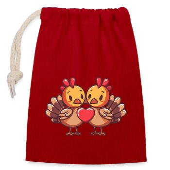 Truthan Couple Love Couple In Love - Closable cotton gift bag (14x20cm) - red - Front