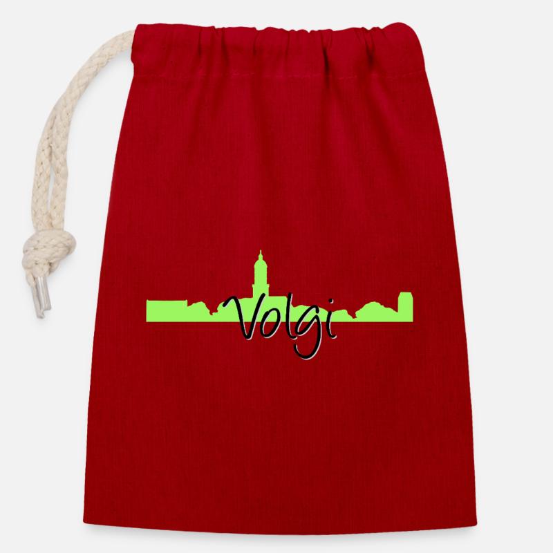 Volkach | Volgi | Main loop - Closable cotton gift bag (14x20cm) - red