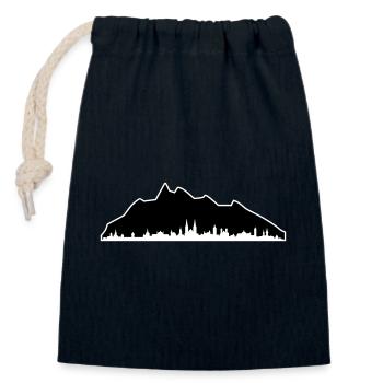 Pilatus Luzern Kontur - Verschließbarer Geschenkbeutel aus Baumwolle (14x20cm) - Navy - Vorne