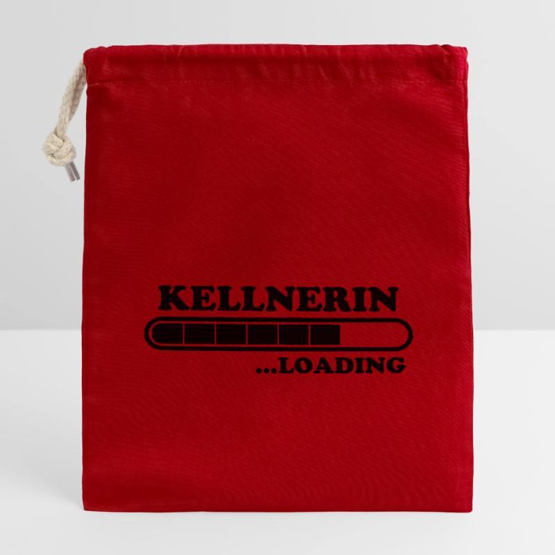 Kellnerin Spruch Kellner Beruf Kellnerin Geschenk Verschließbarer Geschenkbeutel aus Baumwolle (14x20cm)