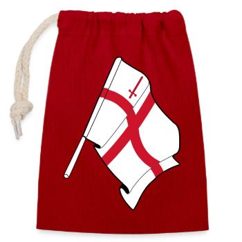 City of London Flag - Closable cotton gift bag (14x20cm) - red - Front