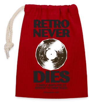 Retro never dies - 1982 - Closable cotton gift bag (14x20cm) - red - Front