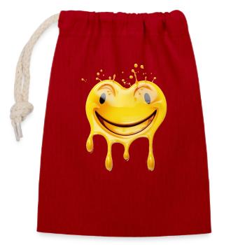 the melting laughter - Closable cotton gift bag (14x20cm) - red - Front