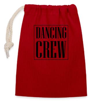 Dancing Crew - Verschließbarer Geschenkbeutel aus Baumwolle (14x20cm) - Rot - Vorne