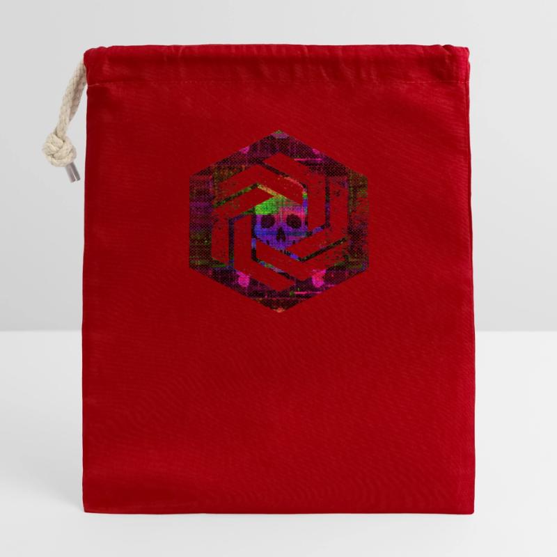 Hexagon-Programmierung Programmierer Codierung geometrisch Verschließbarer Geschenkbeutel aus Baumwolle (14x20cm)