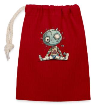 Take me home! - Closable cotton gift bag (14x20cm) - red - Front