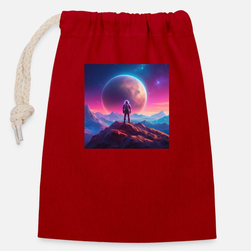 Der Aufstieg von Charon über Pluto Teil IV - Verschließbarer Geschenkbeutel aus Baumwolle (14x20cm) - Rot