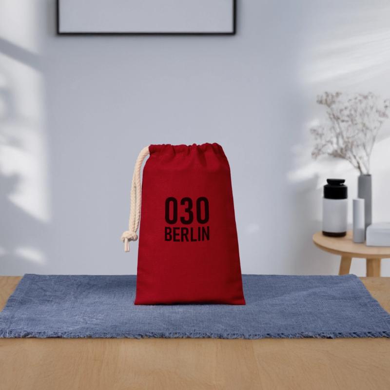 030 - Null Drei Null - Berlin - Area Code - Phone Closable cotton gift bag (14x20cm)