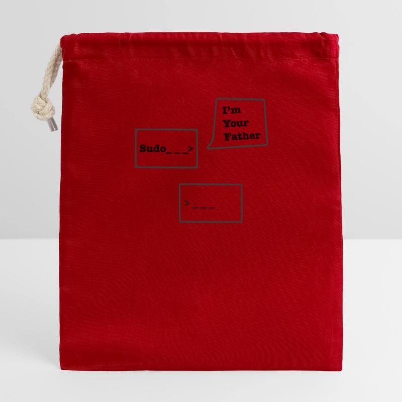 Linux Sudo Closable cotton gift bag (14x20cm)
