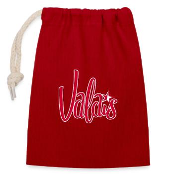 Valais Wallis - Closable cotton gift bag (14x20cm) - red - Front