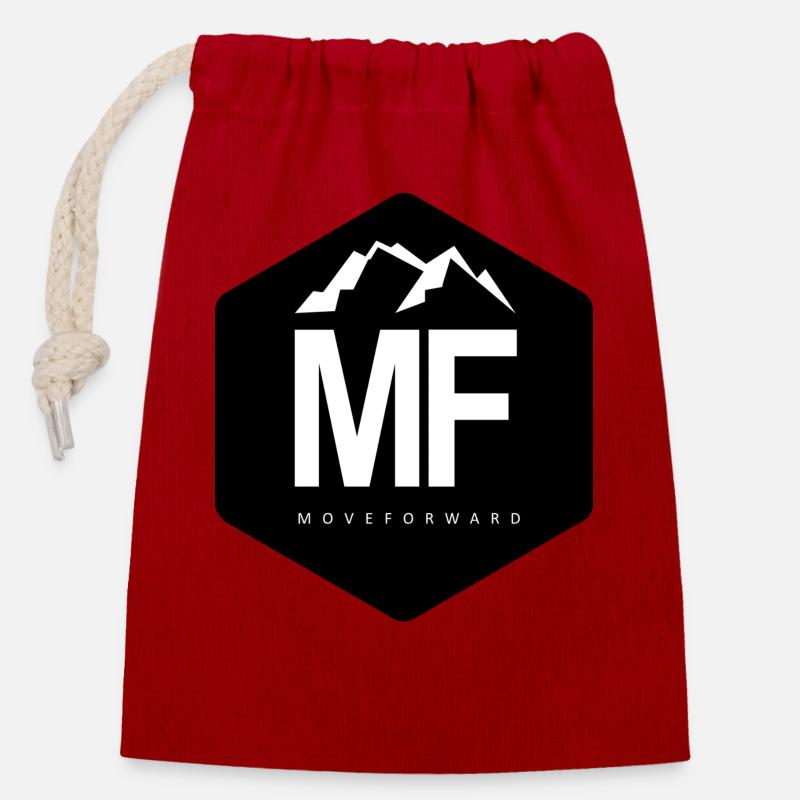 MFBlack - Sac cadeau en coton avec cordon (14 x 20 cm) - rouge