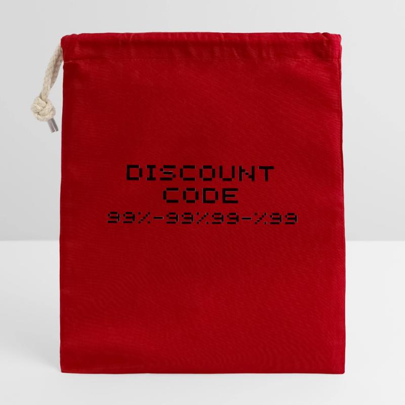 Rabattcode/Rabattcode 99 Verschließbarer Geschenkbeutel aus Baumwolle (14x20cm)
