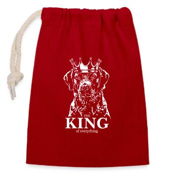 CHESAPEAKE BAY RETRIEVER King Dogs Wilsigns - Closable cotton gift bag (14x20cm) - red - Front