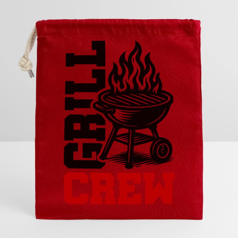 Grill Crew Verschließbarer Geschenkbeutel aus Baumwolle (14x20cm)