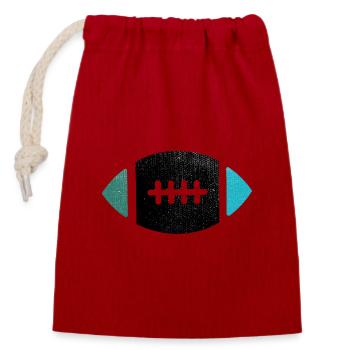 Rugby Rugby ball for real rugby players - Closable cotton gift bag (14x20cm) - red - Front