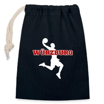 Würzburg, my city! - Closable cotton gift bag (14x20cm) - navy - Front