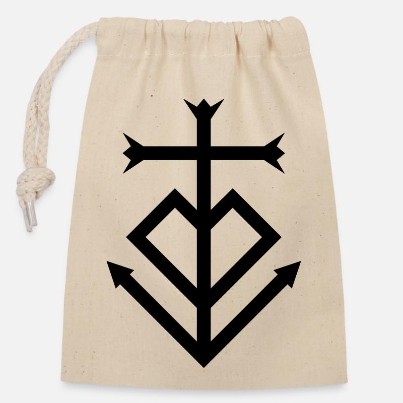 Camargue - Sac cadeau en coton avec cordon (14 x 20 cm) - nature