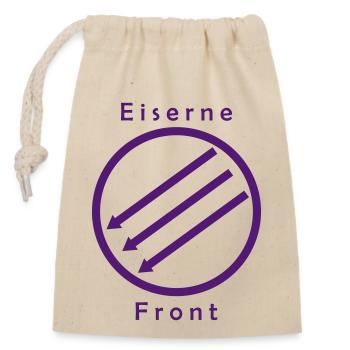 Eiserne Fron - Drei Pfeile - Closable cotton gift bag (14x20cm) - nature - Front