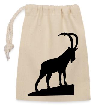 Capricorne - Sac cadeau en coton avec cordon (14 x 20 cm) - nature - Devant