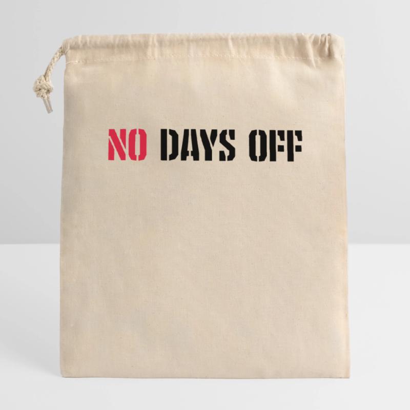 pas de jours de congé devis Sac cadeau en coton avec cordon (14 x 20 cm)
