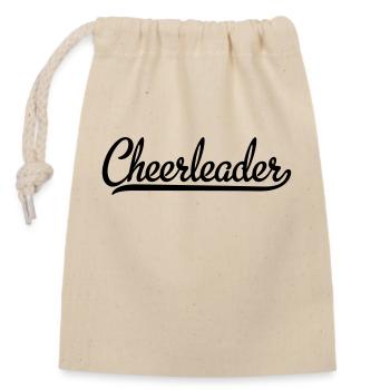 Cheerleader - Verschließbarer Geschenkbeutel aus Baumwolle (14x20cm) - Natur - Vorne