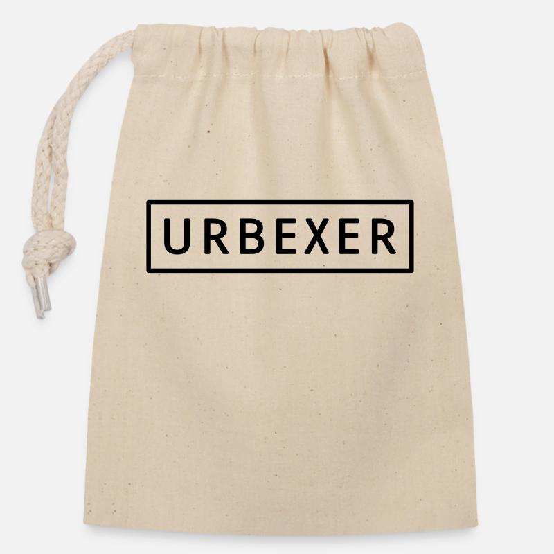 Urbexer - Closable cotton gift bag (14x20cm) - nature