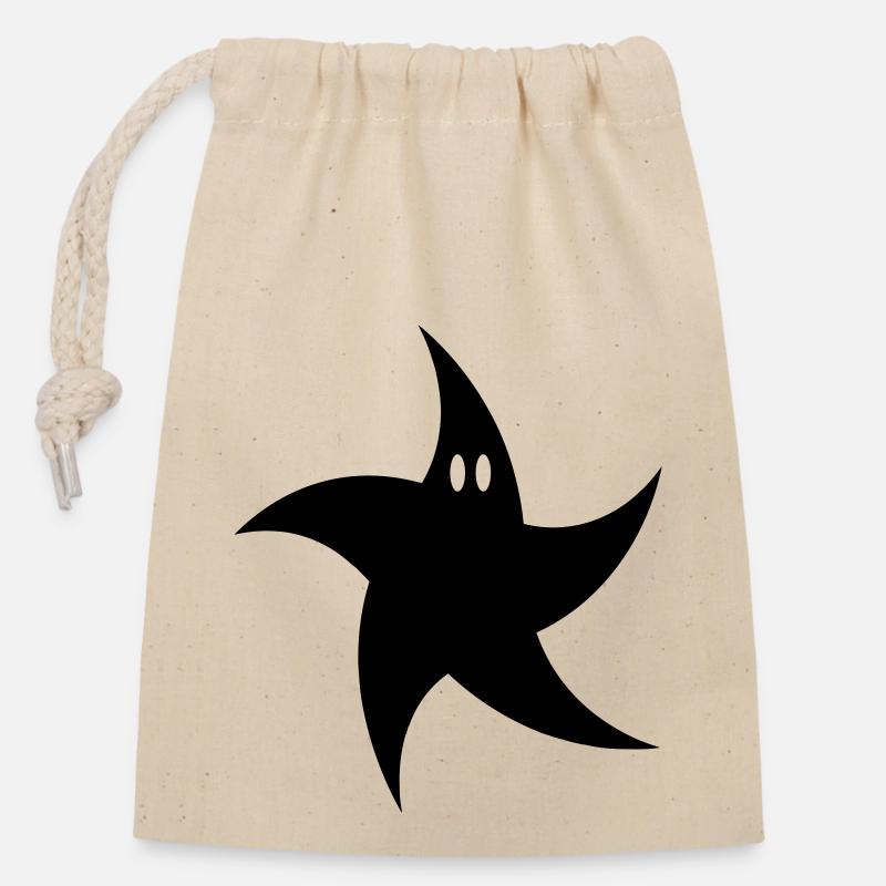 Patrick - Closable cotton gift bag (14x20cm) - nature