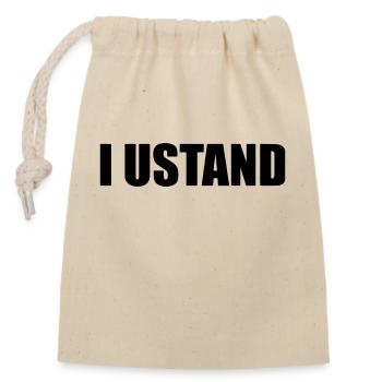 Out of order - Closable cotton gift bag (14x20cm) - nature - Front