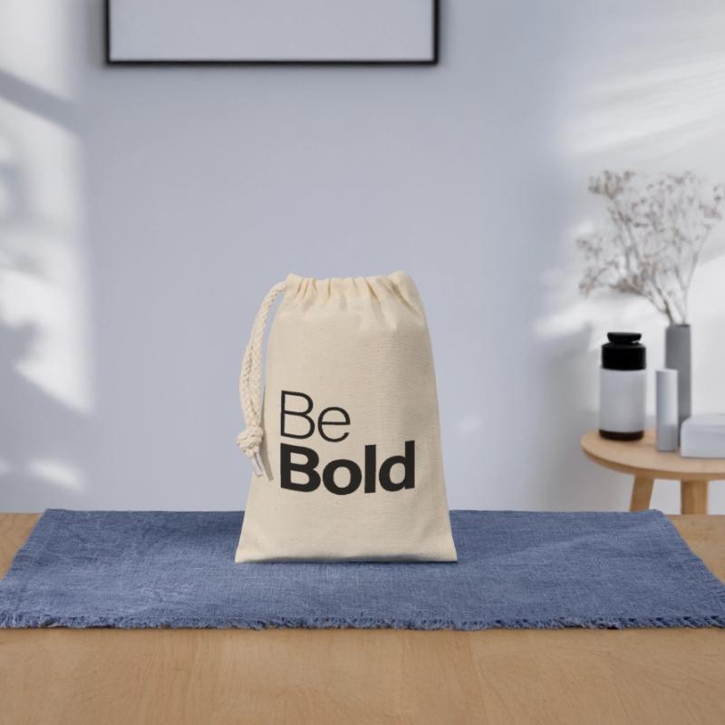 Be Bold Verschließbarer Geschenkbeutel aus Baumwolle (14x20cm)