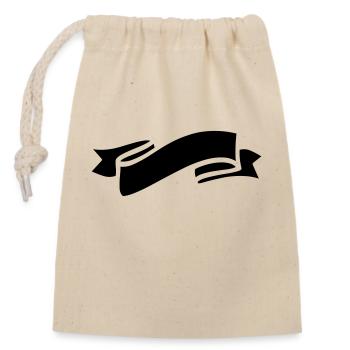 Symbole de banderole - Sac cadeau en coton avec cordon (14 x 20 cm) - nature - Devant