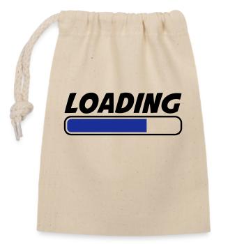 Loading - Closable cotton gift bag (14x20cm) - nature - Front
