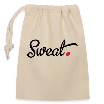 Sport - Sac cadeau en coton avec cordon (14 x 20 cm) - nature - Devant