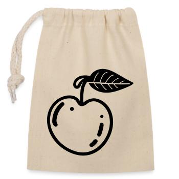cherry - Closable cotton gift bag (14x20cm) - nature - Front