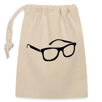 lunettes de soleil - Sac cadeau en coton avec cordon (14 x 20 cm) - nature - Devant